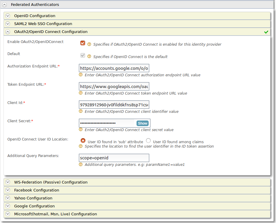 Federated Authentication